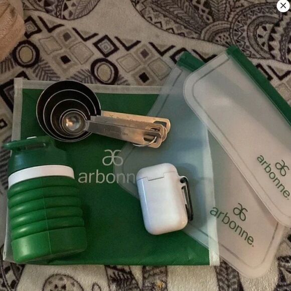 NEW Arbonne Good to be GreenโKit Travel Cup Measuring Spoons Collapsible - Picture 8 of 9